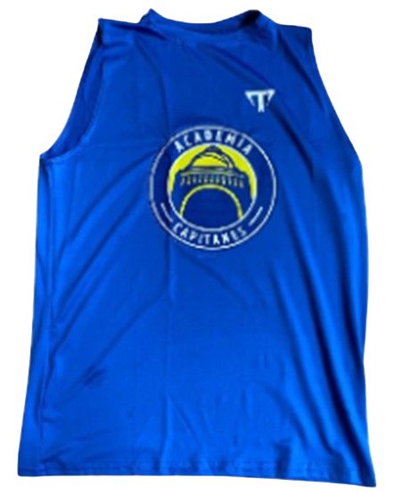 Playera Tank Academia Azul Sin Mangas