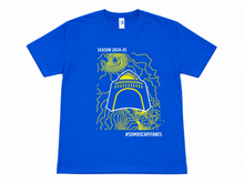 Cargar imagen en el visor de la galería, Playera niño Topografia azul
