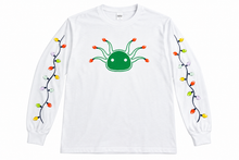 Cargar imagen en el visor de la galería, Playera Blanca Luces Navidad
