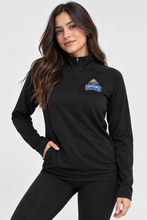 Cargar imagen en el visor de la galería, Women - Pacer Half Zip Black
