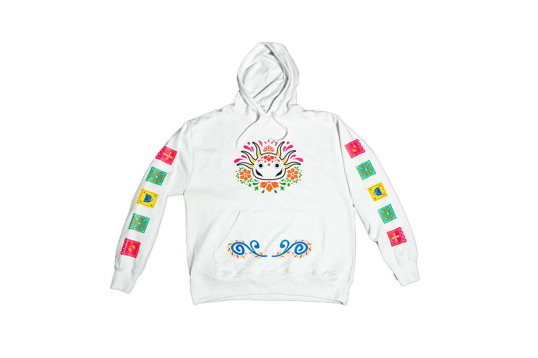 Hoodie Dia de Muertos Blanca