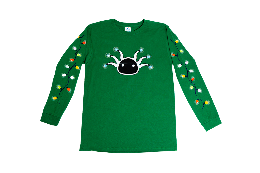 Playera Verde Luces