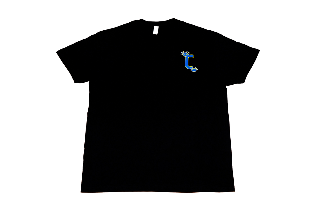 Playera Negra C con logo