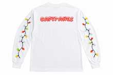 Cargar imagen en el visor de la galería, Playera Blanca Luces Navidad
