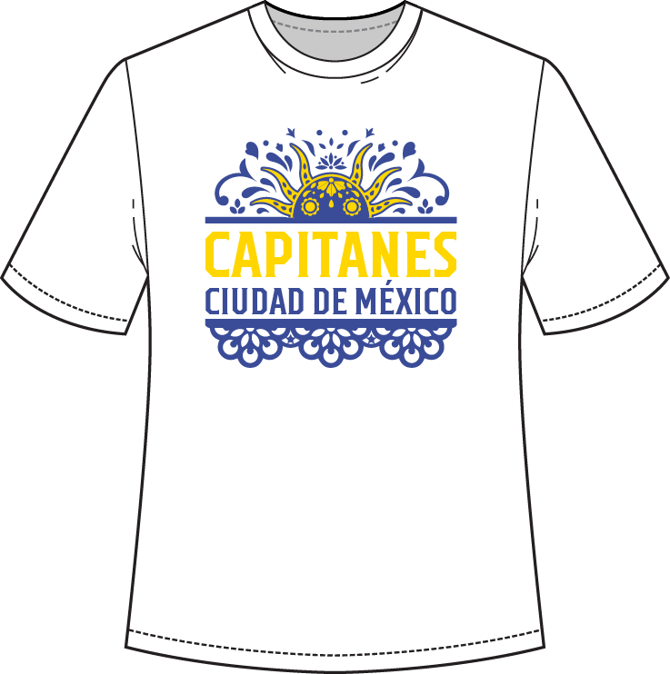 Playera Papel Picado Blanca