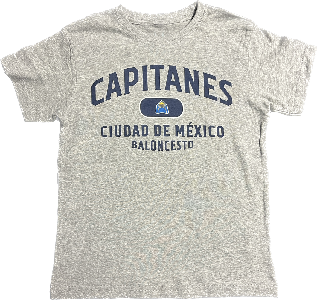 Playera Capitanes Baloncesto Gris Adulto