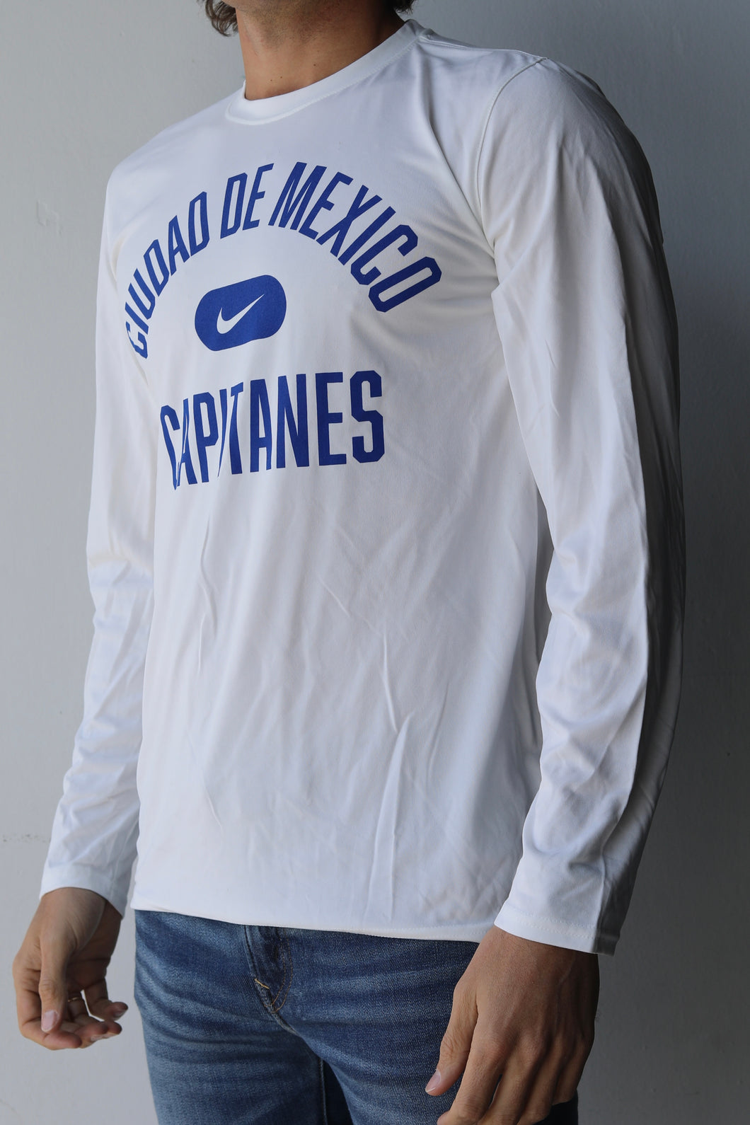 Men Legend LS Tee White